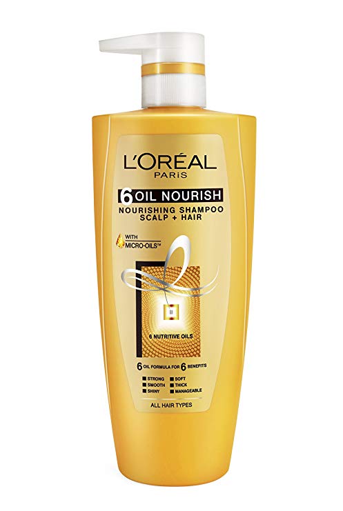 Loreal 6 Oil Nour Shampoo 640ML