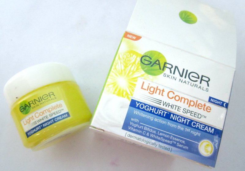 GARNIER LIGHT and RADIANT YOGHURT NIGHT CREAM